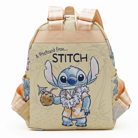 Stitch Mini Backpack – 13” Disney Nylon Bag with Angel & Scrump, Lilo and Stitch main image 11